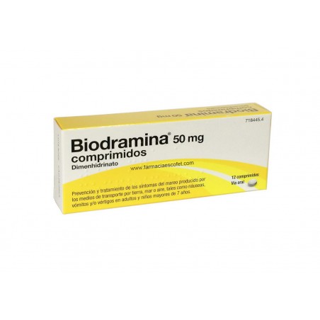 Biodramina 12 comprimidos